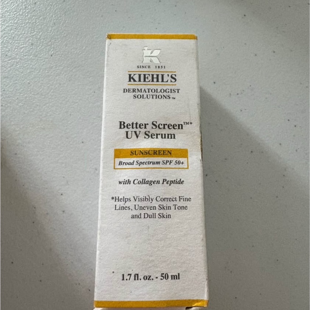 Kiehl's Better Screen UV Serum - White and Yellow